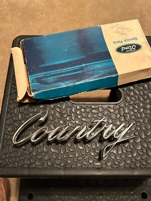 NOS 原始设备制造商 福特 1969 1970 年 Galaxie LTD(乡村)Squire Station Wagon 徽章脚本 — 第 1/4 张图片