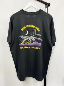 US Air Forces Combat Talon Blackbirds 1989 Screen Print vintage t-shirt plane - Picture 1 of 8