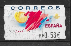 i130 ESPAÑA MiNr ATM 68o sobre papel - Imagen 1 de 1