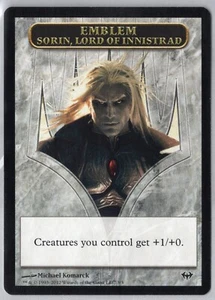1x Sorin, Lord of Innistrad Emblem - Dark Ascension - Near Mint - Imagen 1 de 1