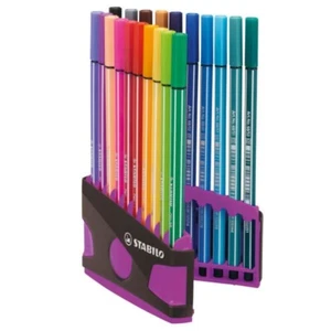 (1,00€/Stück) STABILO Pen 68 Color Parade anthrazit/pink 20er Box - Bild 1 von 5