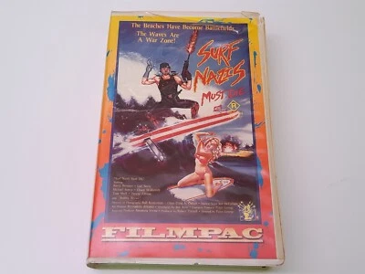 Surf Nazis Must Die 1987 VHS Australia Import PAL Troma Filmpac Big Box Rare - Bild 1 von 4