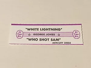 George Jones - Who Shot Sam / White Lightning - Jukebox Titelstreifen - Bild 1 von 1