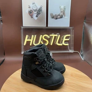 Timberland 6-Inch Field Boots Black (TD) Sz 8C - Picture 1 of 10