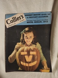 Vintage Antique Collier's Magazine Nov 6 1943 (A2) - Picture 1 of 5