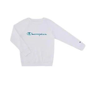 Champion Unisex Heritage Boy and Girls Fleece Pullover Scipt Sweatshirt Sz Small - Picture 1 of 3