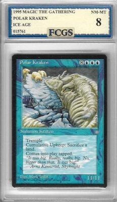1995 MTG Ice Age Polar Kraken Graded FCGS 8 NM-MT - Image 1 of 2