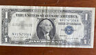 1957 A $1 Dollar Bill Silver Certificate Blue Seal Note N  81747356 A
