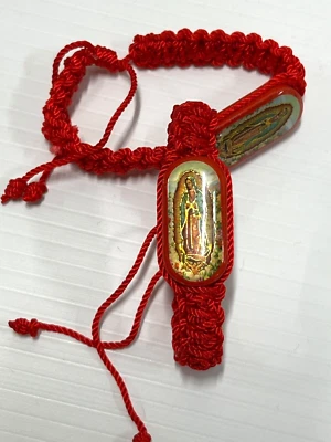 Pulsera Virgen de Guadalupe para Protección,Comunión,Bautismo...Unisex NUEVA Foto 1 de 4
