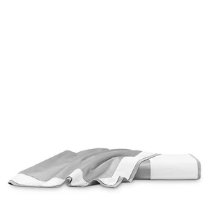 $2220 FRETTE FLYING KING DUVET COVER SHAMS 3pc SET GRAY CLIFF MILK WHITE ITALY - Picture 1 of 2