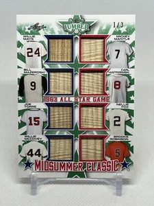 2021 Leaf Lumber 1963 Midsummer Classic MAYS/MANTLE/YASTRZEMSKI/FOX #1/3 - Picture 1 of 2