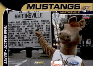2006 Martinsville Mustangs Choice #NNO Marty MASCOT - NM Baseball Card