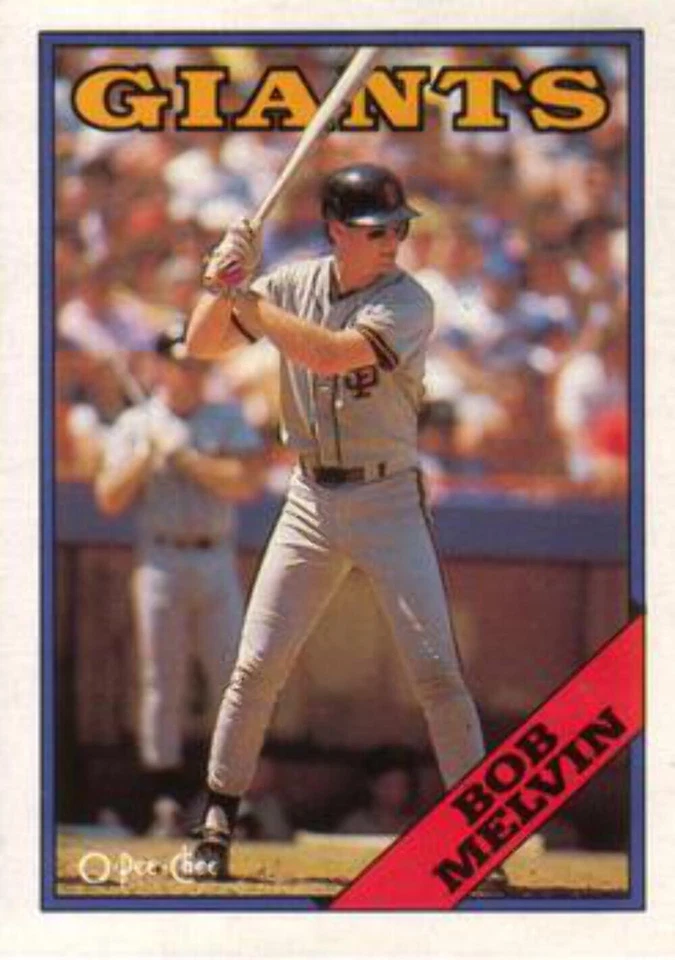 #41 Bob Melvin - San Francisco Giants - 1988 O-Pee-Chee Baseball - Image 1 of 1