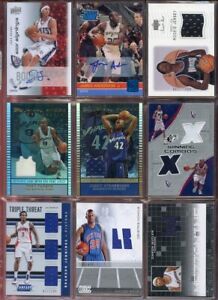 LOT OF NEW & OLD BASKETBALL JERSEY & AUTOGRAPH CARDS