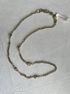 "Collar Stephanie Kantis placa de plata vibra $145 con cuentas de cuarzo 42""" Foto 1 de 4