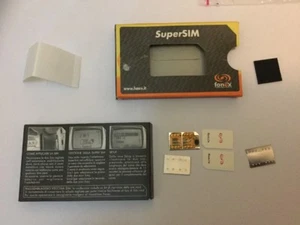 FONEX SUPERSIM - ADATTATORE SIM GRANDE PER OSPITARE DUE MINI SIM IN UN TELEFONO. - Zdjęcie 1 z 4