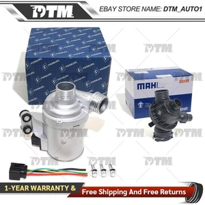 PIERBURG Electric Water Pump&MahleThermostat For BMW 335i X3 X4 535i 640i X5 X6 - Picture 1 of 7