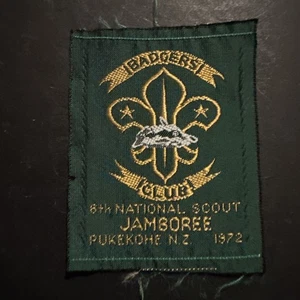 BADGERS CLUB Boy Scouts New Zealand 6th National Jamboree 1972 World Scouts - Picture 1 of 3