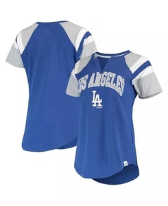 Camiseta Raglán Mujer Starter Royal Los Angeles Dodgers Juego Sobre Muesca Cuello M NUEVA - Imagen 1 de 2