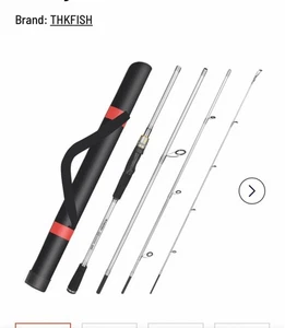 NEU THKFISH Reise Angelrute, 4 Stück Spinnrute mit Tasche, 6-7,87 Ft Carbon - Bild 1 von 6