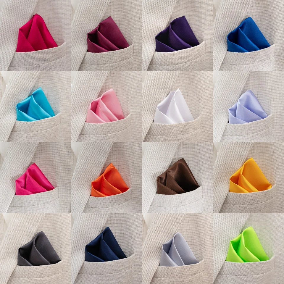 Einstecktuch Kavalierstuch für Anzug Business Hochzeit Herren Tuch in 24 Farben - Bild 1 von 3