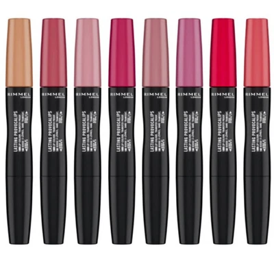 RIMMEL Lasting Lipstick Provocalips Longwear Double Ended Liquid *CHOOSE SHADE* - Image 1 of 2