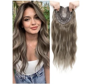 Hair Toppers 20inch Wavy Hair With Fringe Bang Wig Halloween - Picture 1 of 6