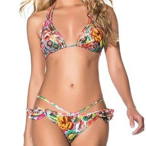Revolve Agua Bendita Desert Nomad Bendito bestickt Duna Bikini Oberteil Unterteil Set - Bild 1 von 9