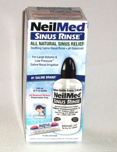 NeilMed Sinus Rinse - All Natural Sinus Relief 240ml Bottle  BOXED NEW - Picture 1 of 5
