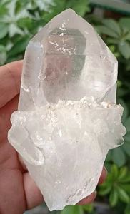 341g NATURAL CLEAR QUARTZ CRYSTAL WAND POINT MINERAL SPECIMEN - Picture 1 of 10