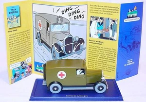 TINTIN Hergé 1:43 CHICAGO AMBULANCE 1928 Atlas Comic Book TV Model Car 051 MIB! - Picture 1 of 6