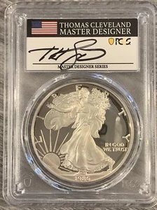 1986S- American Silver Eagle-PCGS- PR70DCAM- Cleveland- Magnum Opus- Pop 38 - Picture 1 of 3