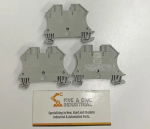 Allen Bradley 1492-J6 Lot of 3 Terminal Block Gray  - Picture 1 of 5