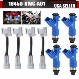 4 NEW 410cc FUEL INJECTORS 16450-RWC-A01 FOR RDX RSX TSX INTEGRA CIVIC - Picture 1 of 12