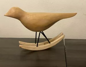 West Elm Wood Rocking Bird Folk Art - Picture 1 of 4