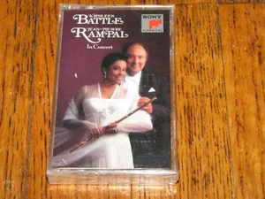 KATHLEEN BATTLE JEAN PIERRE RAMPAL - IN CONCERT BRAND NEW SONY CASSETTE TAPE - Picture 1 of 3