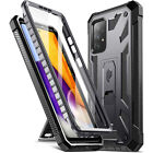 For Samsung Galaxy A72 5G Case Shockproof Kickstand Screen Protector Black