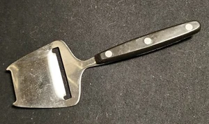 Cepilladora de queso vintage de acero inoxidable de 7,5" cuchillo de carne tenedor mango de madera  - Imagen 1 de 2