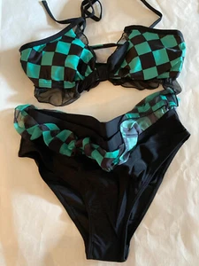 Kimetsu no Yaiba Demon Slayer Tanjiro Bikini Anime Swimsuit Miccostumes Large - Picture 1 of 4
