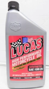 Lucas Oil High Performance Synthetic 10W-30 Motorcycle Oil ,32 fl. oz - Bild 1 von 2