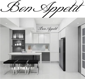 Guten Appetit Küche Wandbild Aufkleber - Modern Vinyl Aufkleber, einfach anzubringen, individuell - Bild 1 von 3