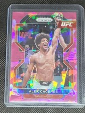 Alex Caceres 2022 Panini Prizm UFC Cracked Pink Ice Prizm Card #117