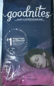 NEW! Goodnites Youth Absorbent Underwear Fits SZ 10-12 Large 68 to 95 lbs. 11 Ct - Picture 1 of 2