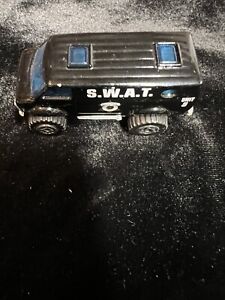 1981 MATCHBOX SUPERFAST #44 BLACK CHEVY S.W.A.T POLICE 4X4 VAN IN VERY GOOD SHAP