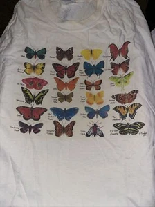 VTG Gildan Butterfly Shirt Size Medium - Picture 1 of 5