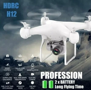 Rc Drone 2.4g Wifi Remote Control Rc Drone Airplane Selfie Quadcopter With 4k Hd - Picture 1 of 2
