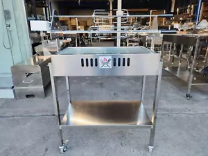 NEW STAINLESS STEEL SOUVLA CYPRUS BBQ GRILL SPIT ROTISSERIE - Picture 1 of 5