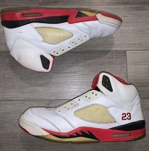 *LESEN* Nike Air Jordan 5 Retro Fire Red 136027-120 Herren Größe 11,5 - Bild 1 von 11