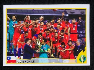 2019 PANINI Brazil Copa America STICKER #398 CHILE SOCCER TEAM IN 2016