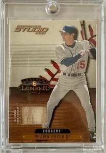 2001 Donruss Studio - Leather & Lumber Shawn Green #LL-32 (MEM) - Picture 1 of 2